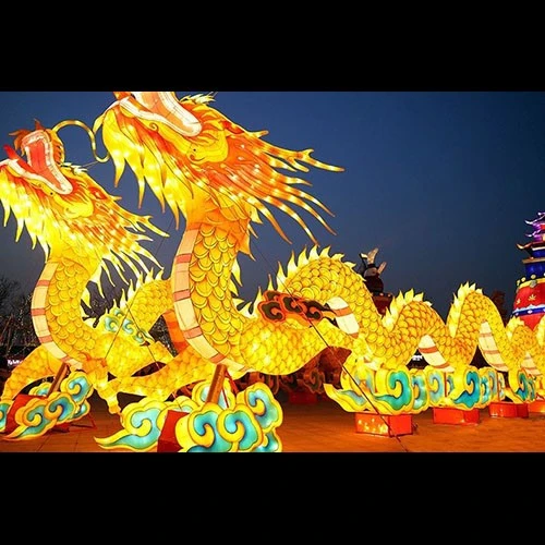 龙年大吉彩灯