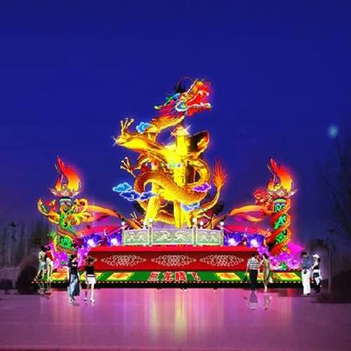 龙凤彩灯